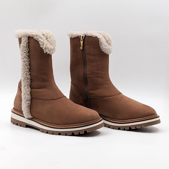 Aquatalia Shoes - Aquatalia Women Helana Boots Weatherproof Faux Fur Narrow size 8